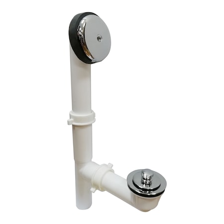 Bluevue Push and pull drain, light duty, polished chrome BV-DRWASTEASMBLY-C